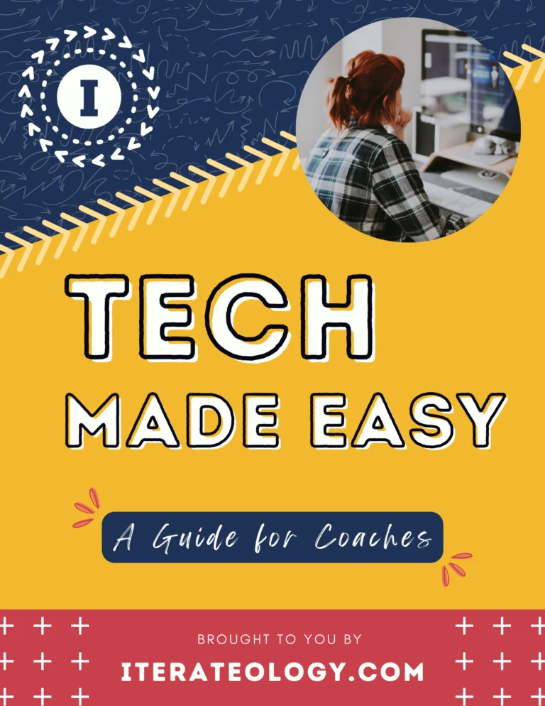 Tech Made Easy for Coaches Guide Cover